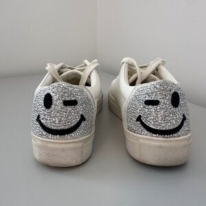 Steve Madden Bedazzled Smiley Sneakers | Size 6